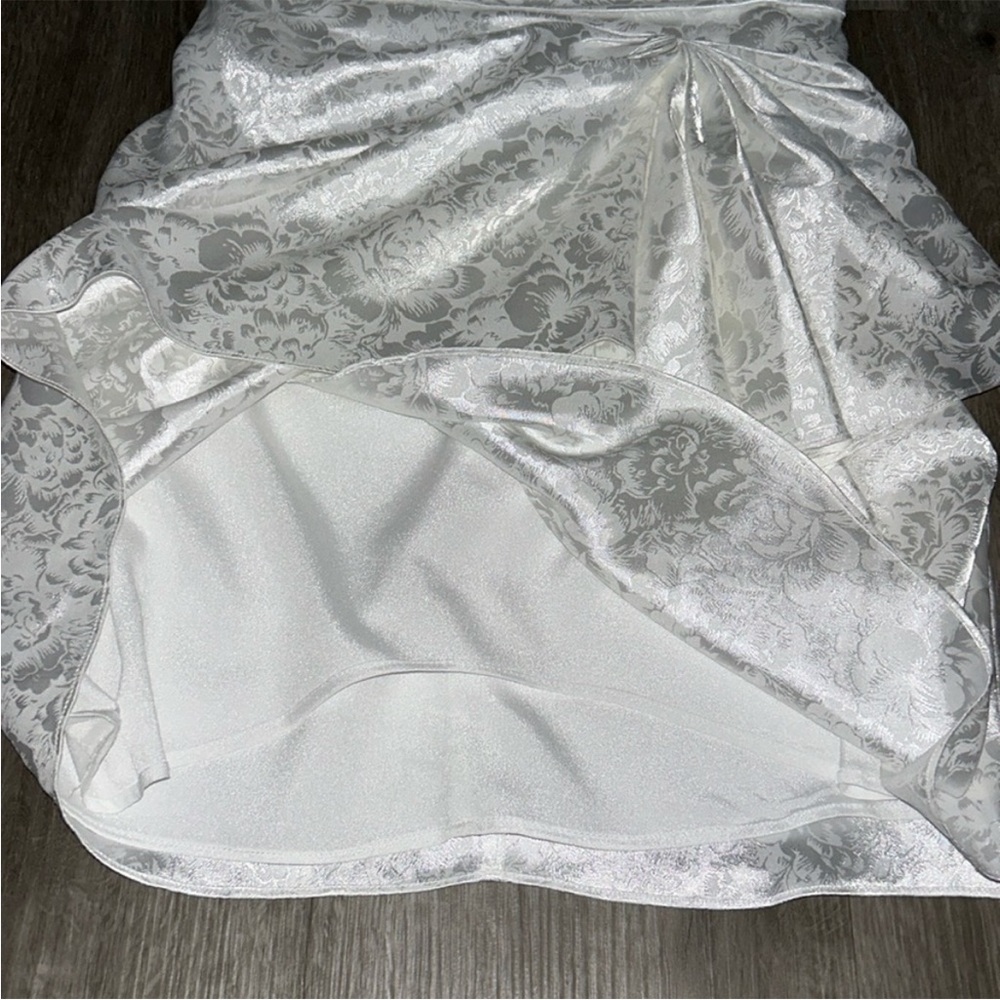 💜firm price💜Ronny kobo white draped lined Sandra mini dress - Picture 11 of 16